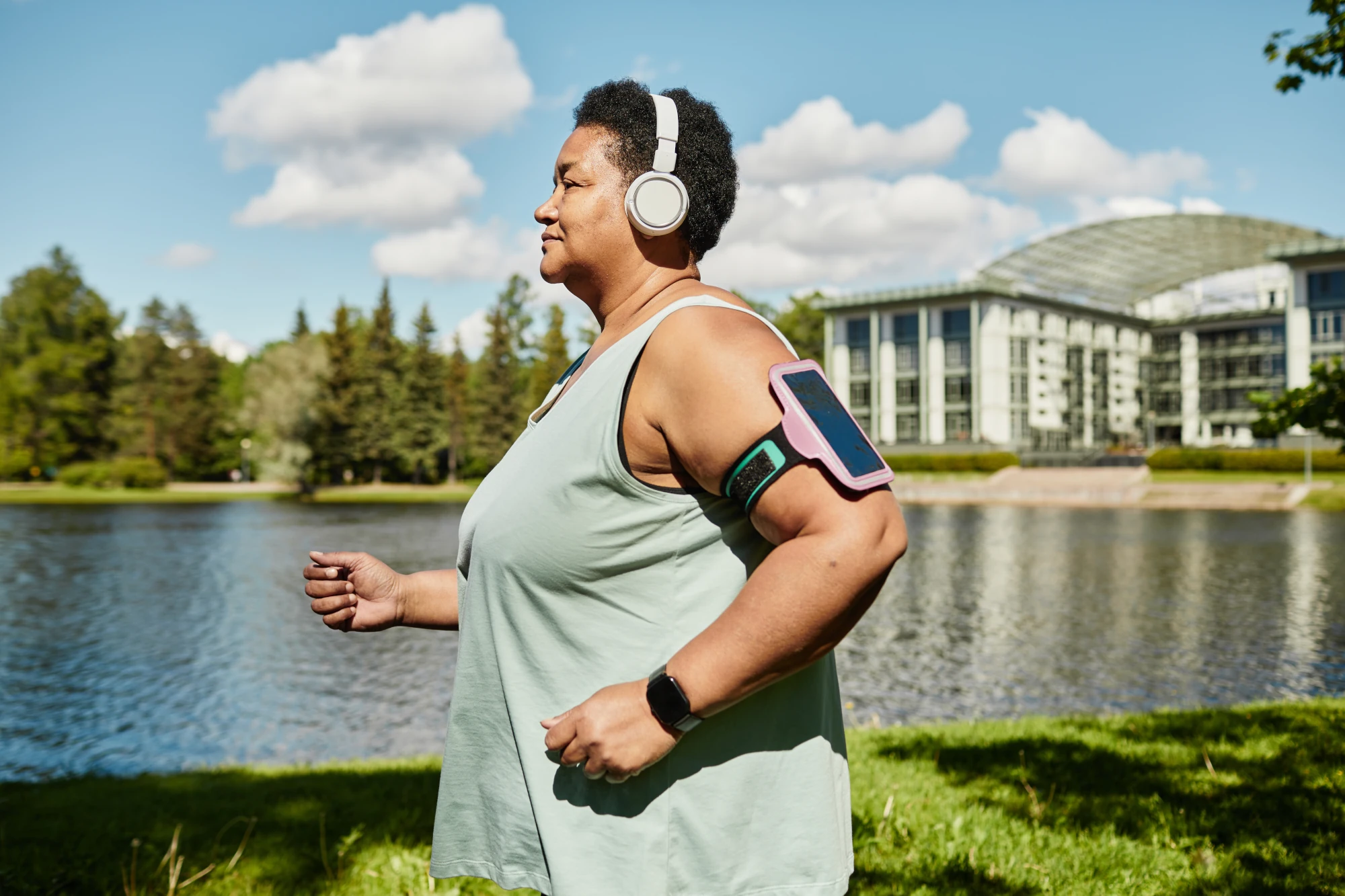 Woman jogging in the park